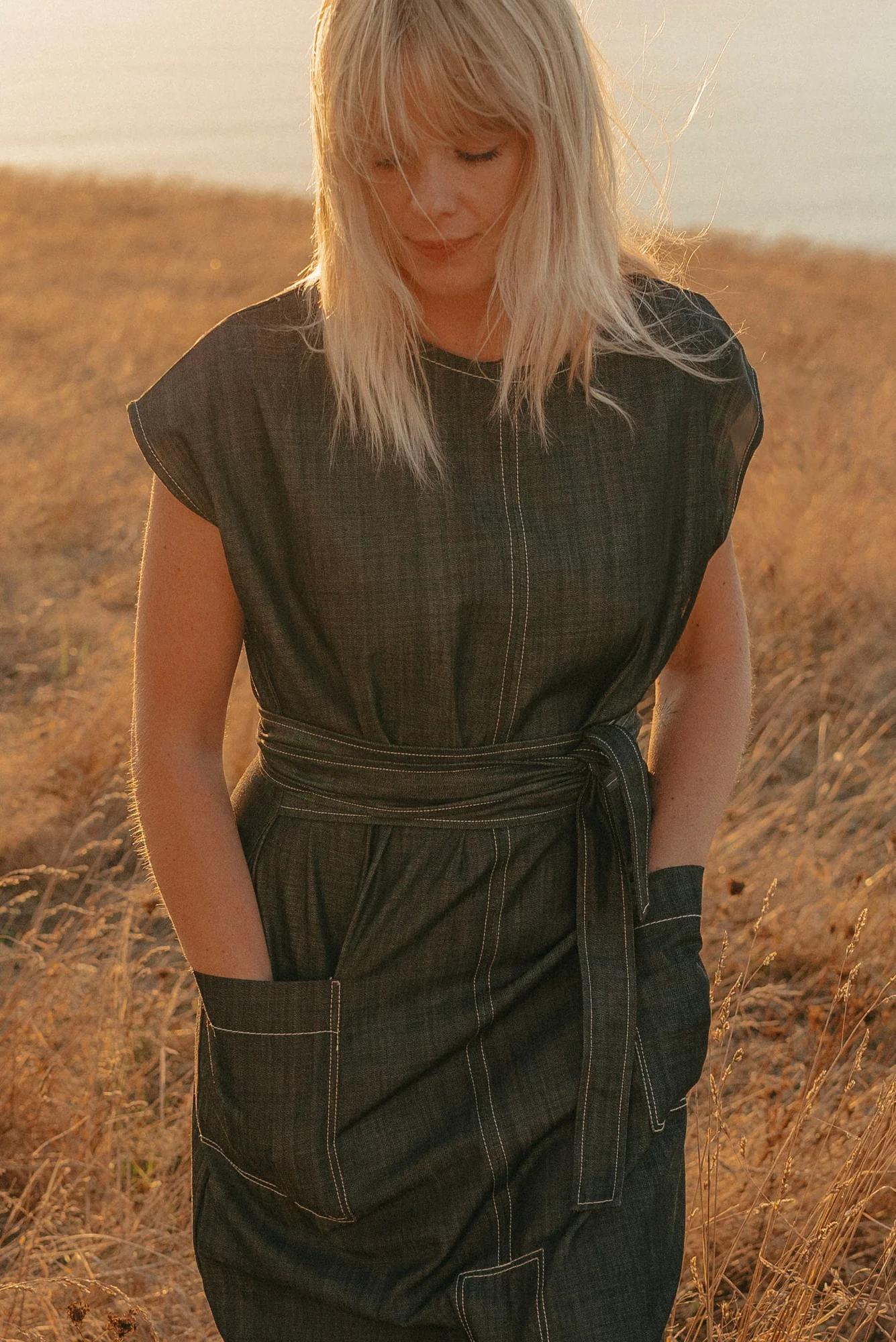 Re.Create Stella Denim Dress - Midnight