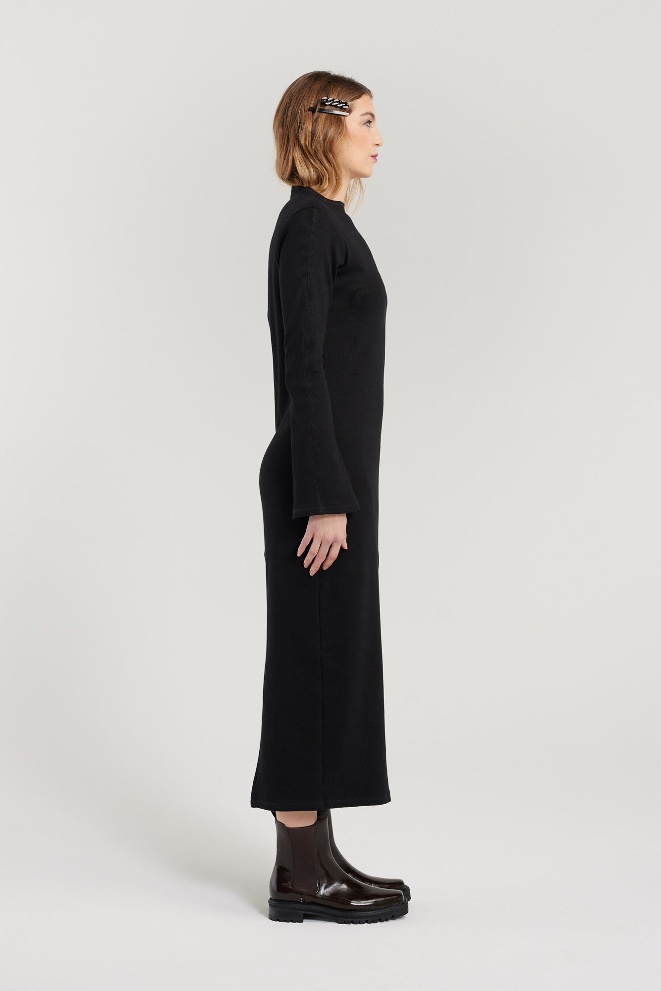 Nyne Opal Dress - Black Cotton