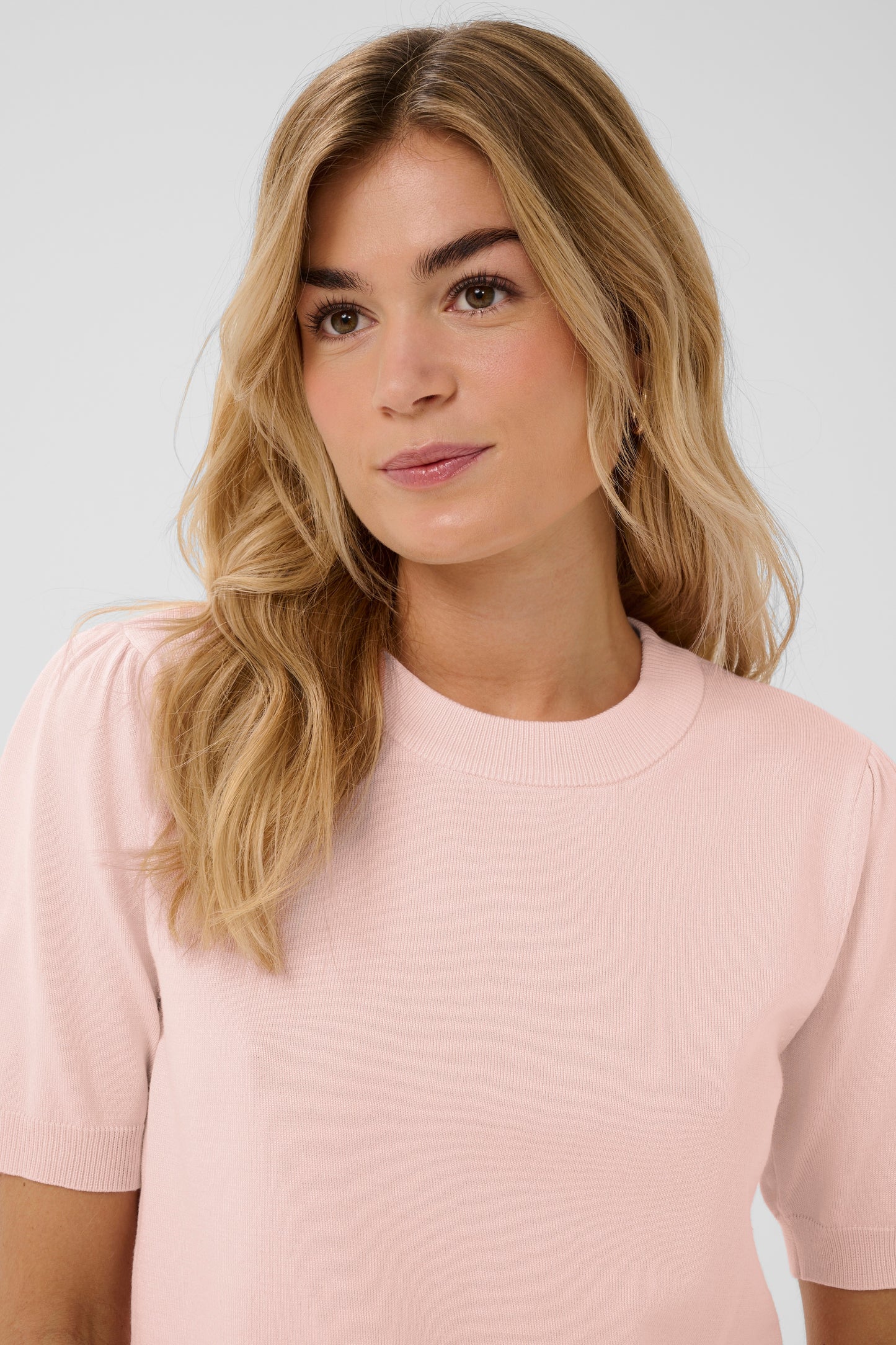 Saint Tropez Mila LS Pullover - Chalk Pink