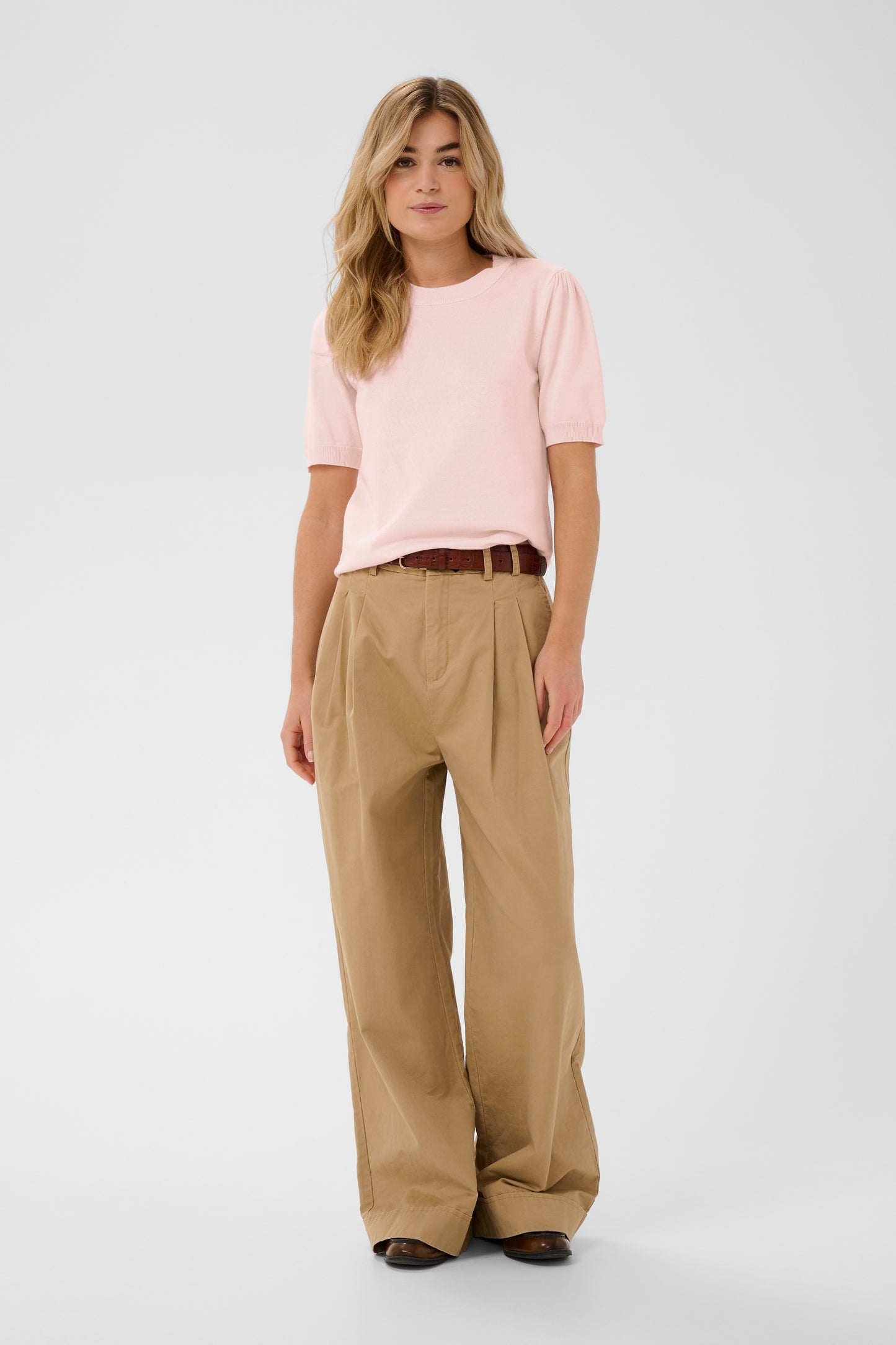 Saint Tropez Mila LS Pullover - Chalk Pink