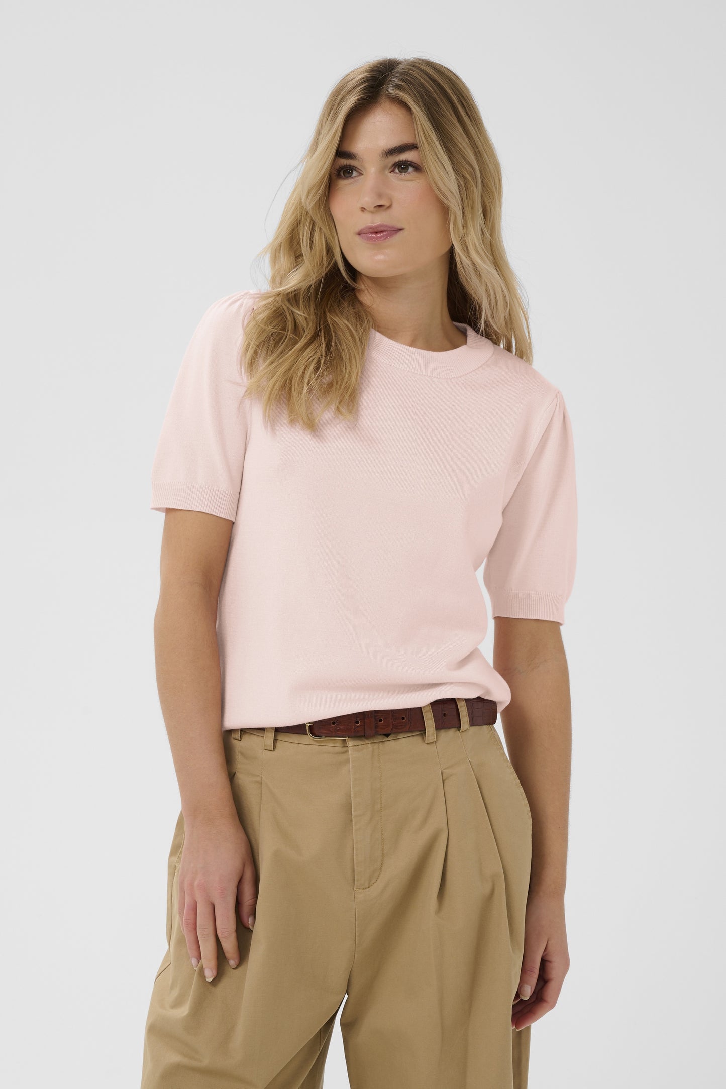 Saint Tropez Mila LS Pullover - Chalk Pink