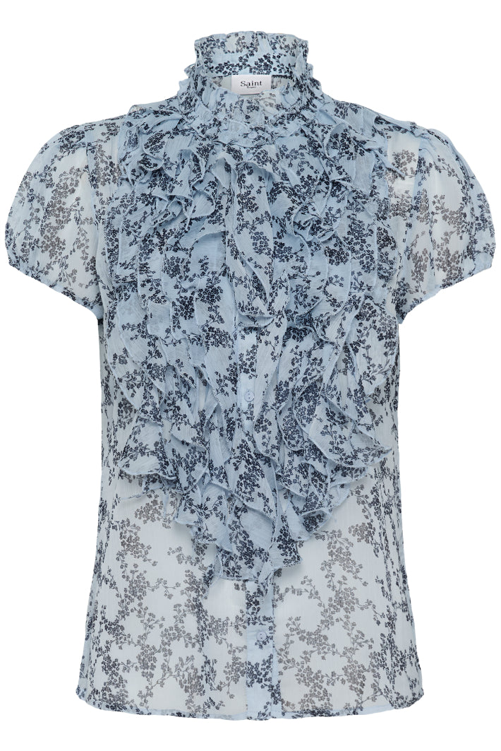 Saint Tropez Lilja SS Shirt - Skyway Eclipse