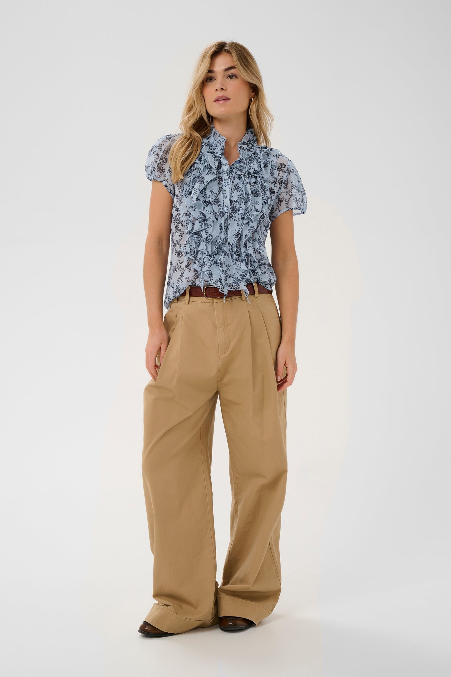 Saint Tropez Lilja SS Shirt - Skyway Eclipse