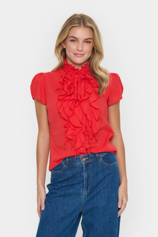 Saint Tropez Tilli SZ SS Shirt - Flame Scarlet