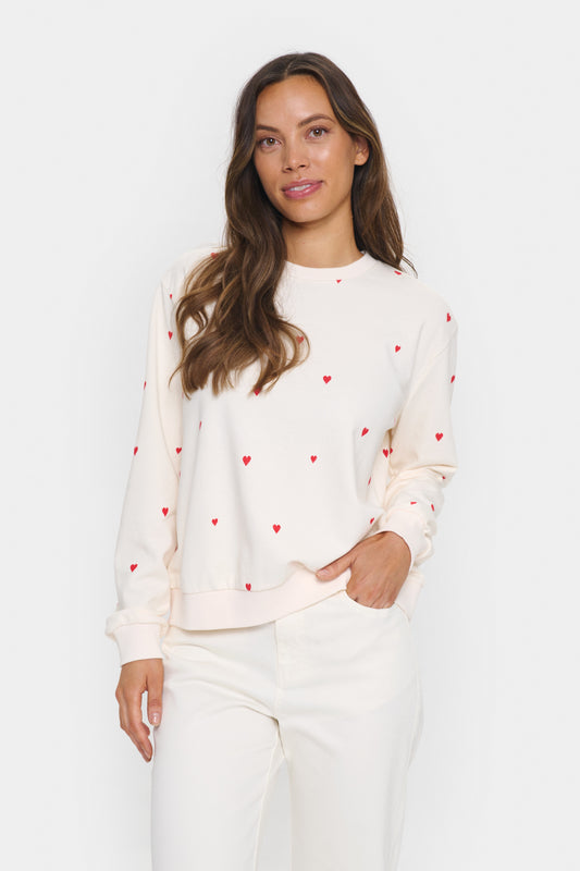 Saint Tropez Dagna SZ Sweatshirt - Ice Flame Hearts