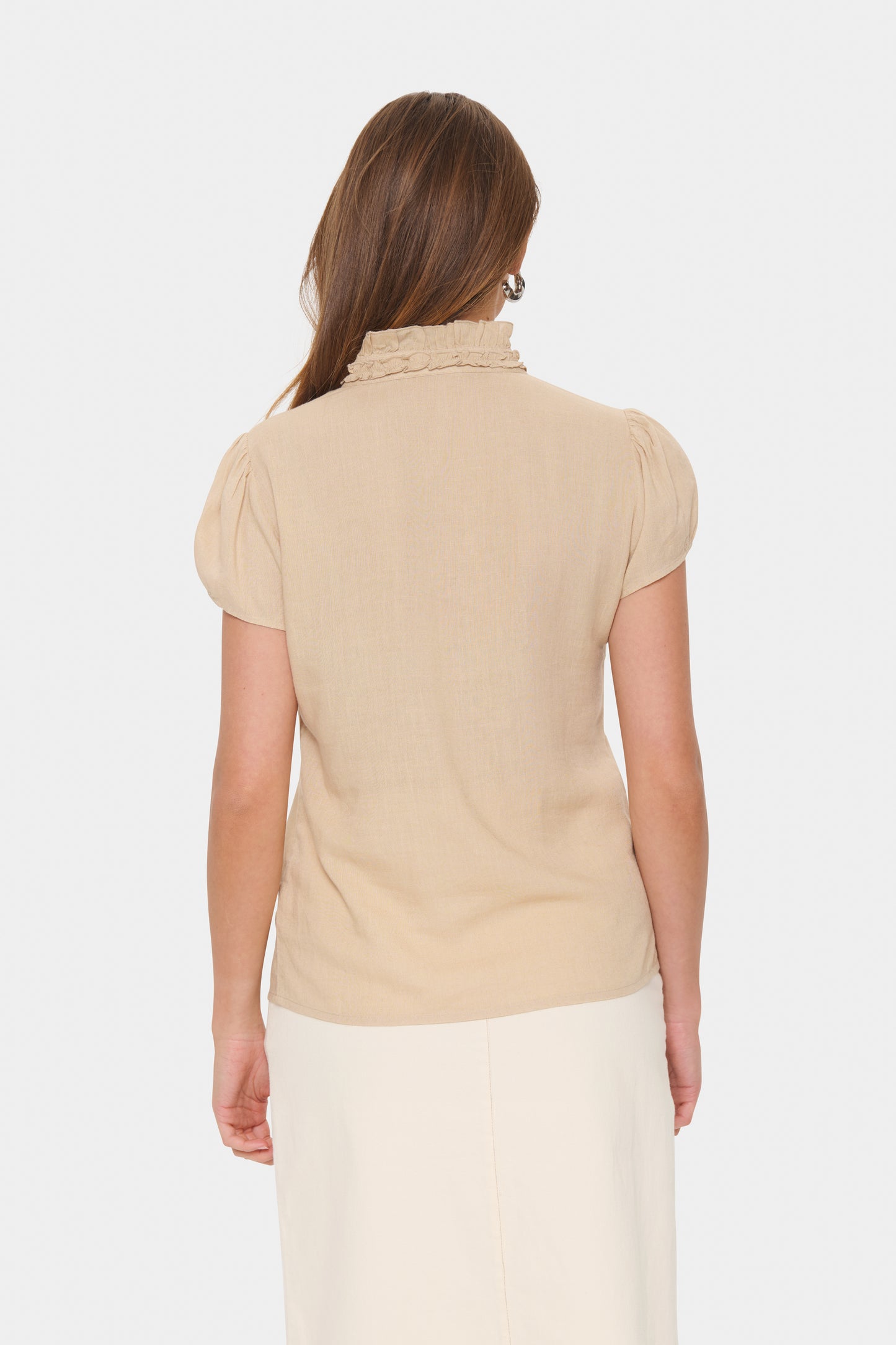 Saint Tropez ElliSZ SS Shirt - Irish Cream