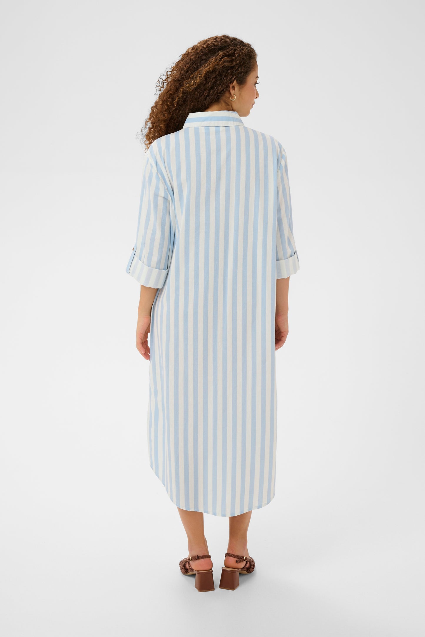 Saint Tropez Zalinda Shirt Dress - Skyway Ice Stripe