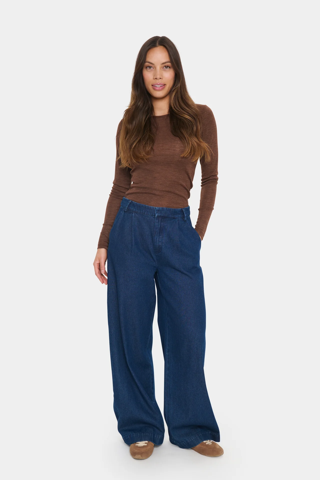 Saint Tropez JaclynZS Pants - Dark Blue Denim