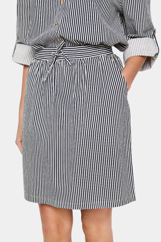 Saint Tropez Zalinda SZ Stripe Skirt - Ice Nightsky Stripe