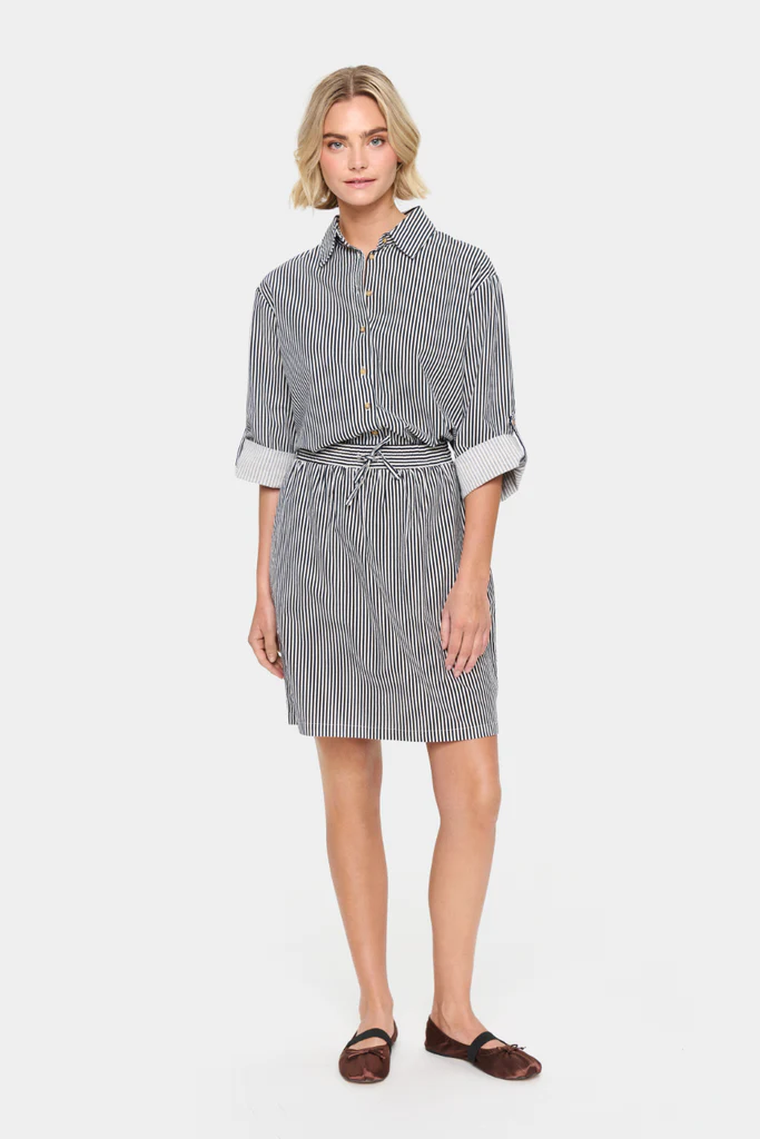 Saint Tropez Zalinda SZ Stripe Skirt - Ice Nightsky Stripe