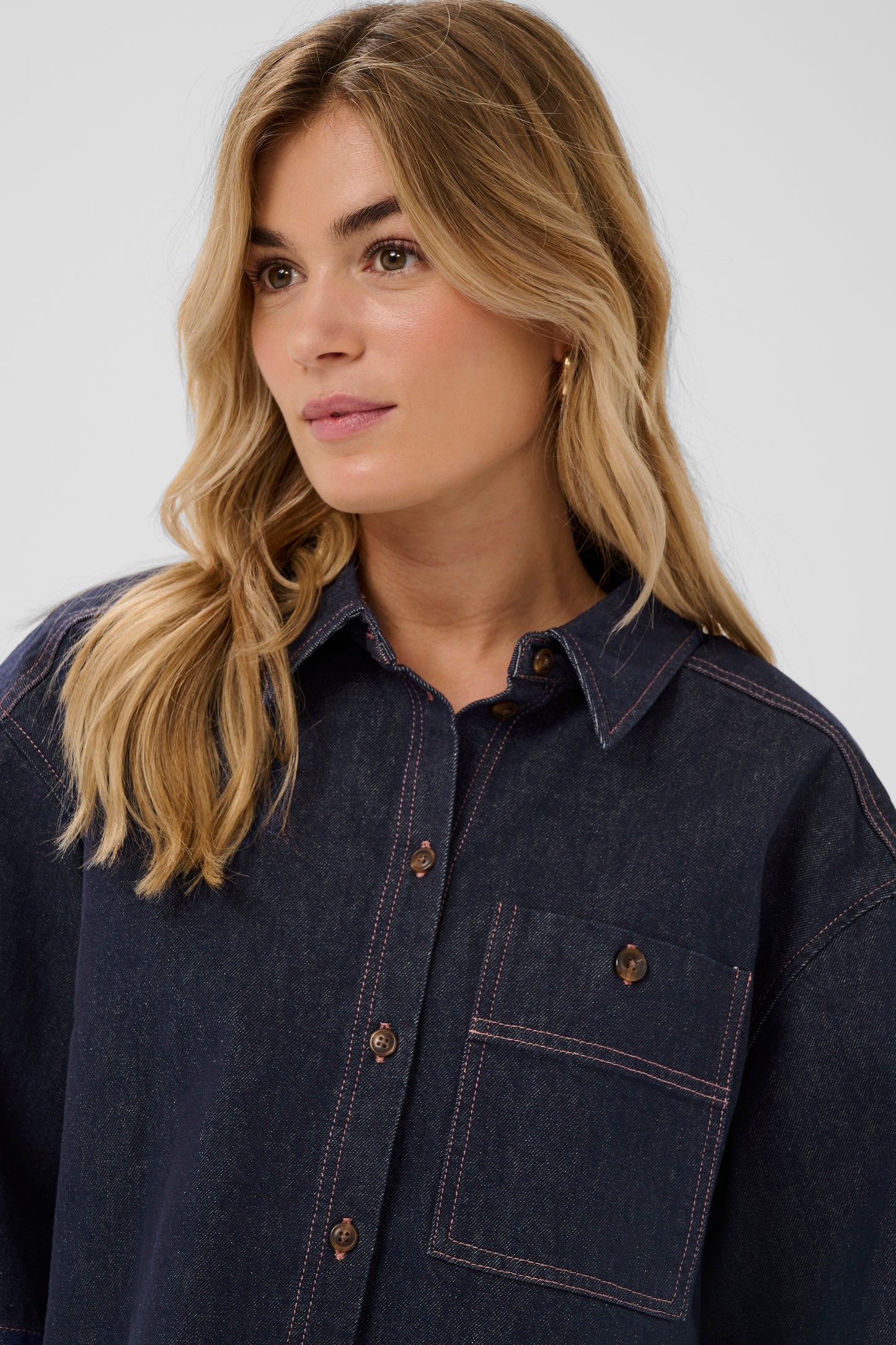 Saint Tropez Posey Shirt - Dark Blue Denim