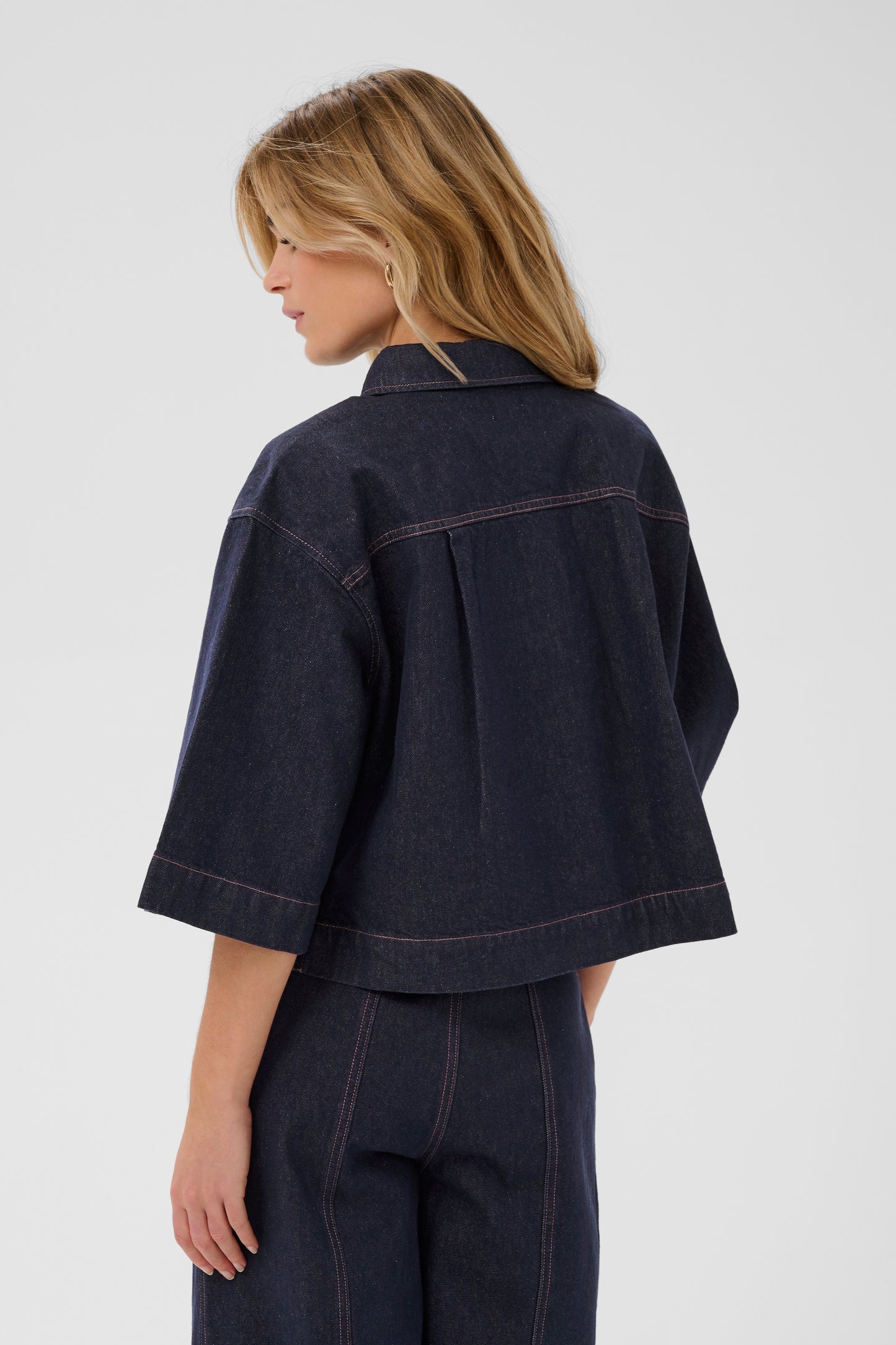 Saint Tropez Posey Shirt - Dark Blue Denim