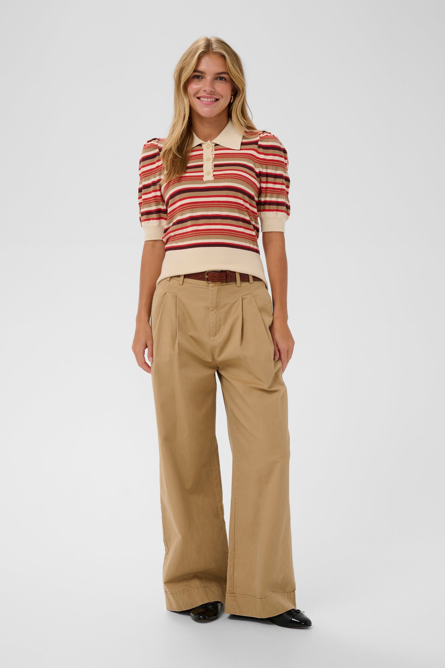 Saint Tropez Phillia Pullover - Valiant Poppy Multi Stripe
