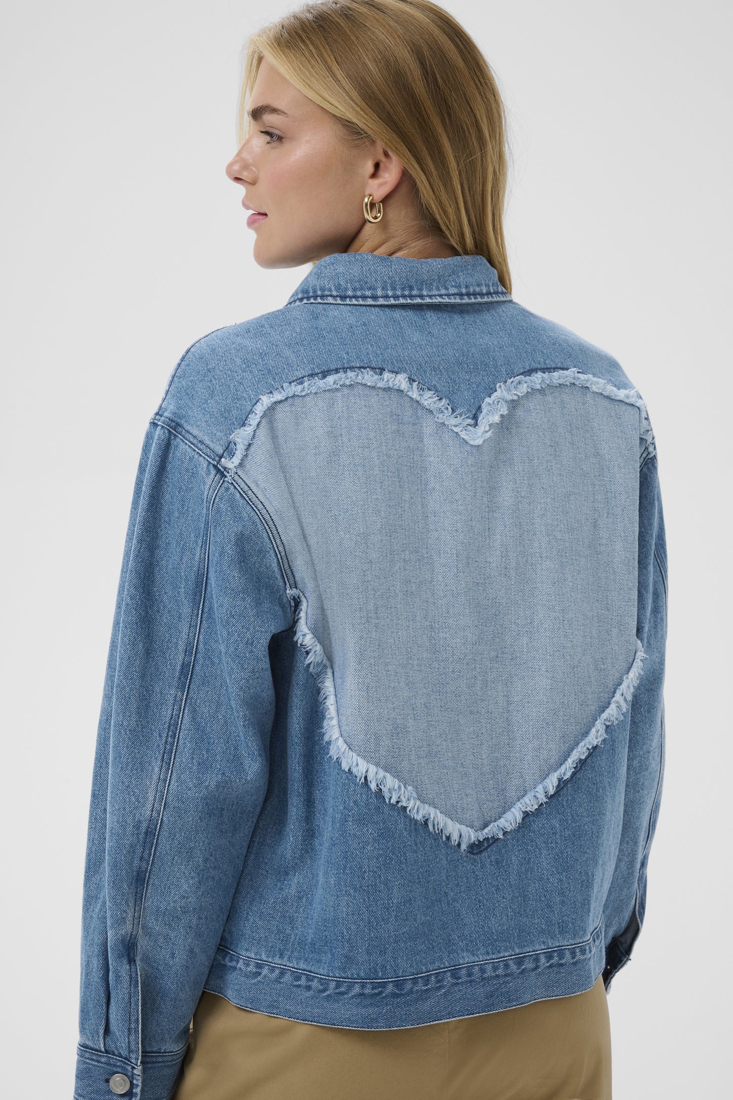 Saint Tropez Pindre Jacket - Medium Blue Denim