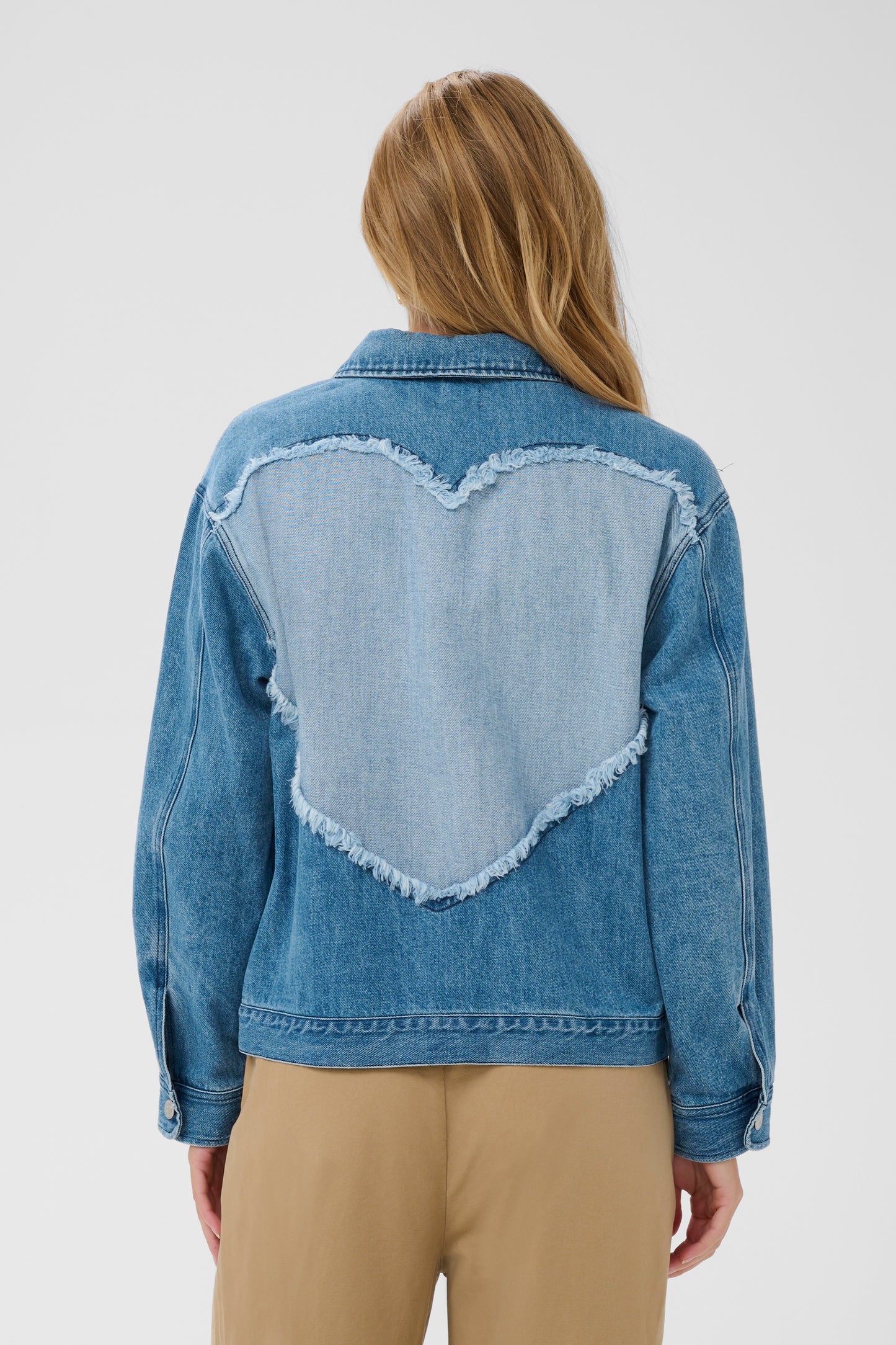 Saint Tropez Pindre Jacket - Medium Blue Denim
