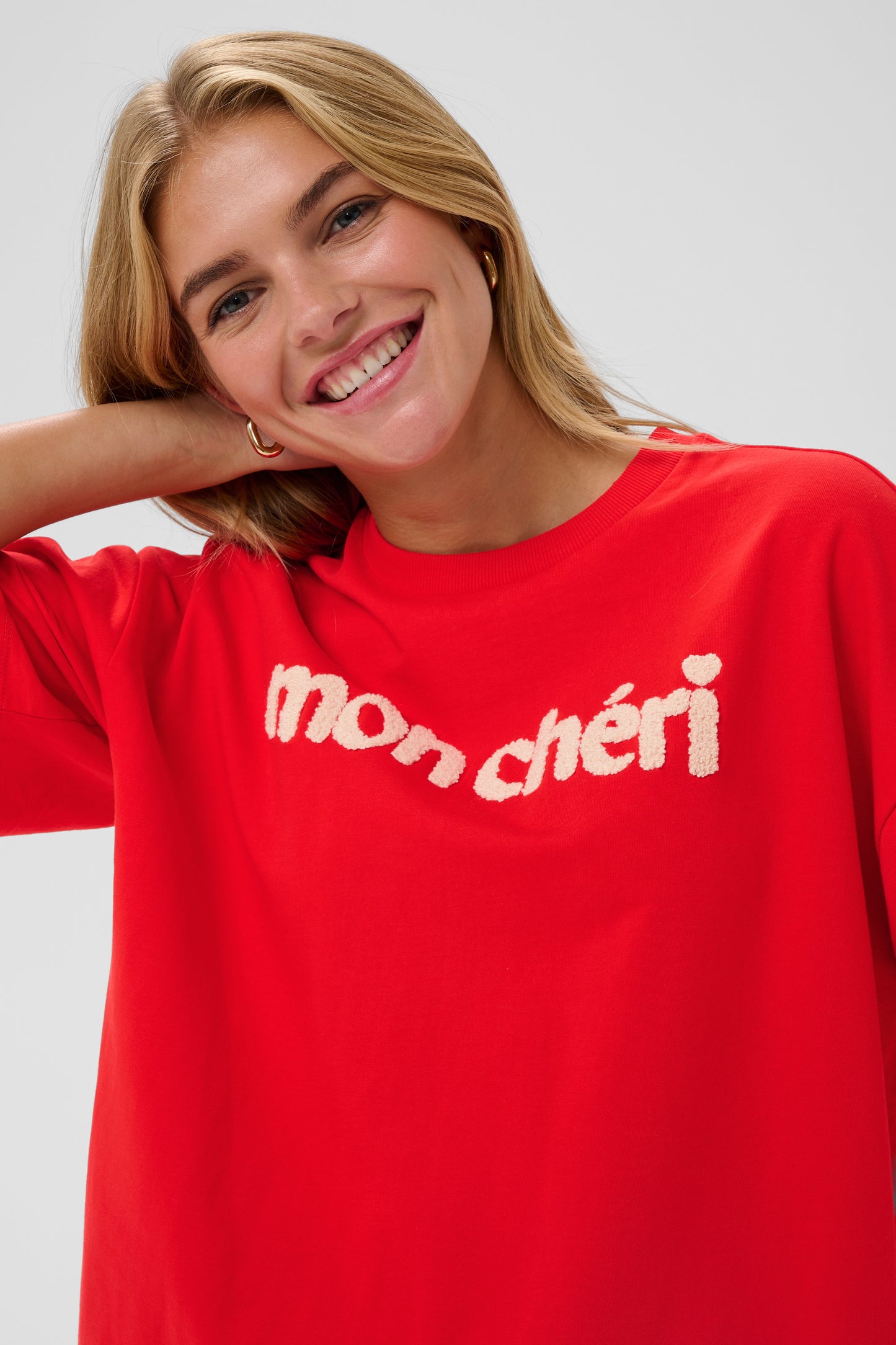 Saint Tropez Panna SS Sweatshirt - Fiery Red