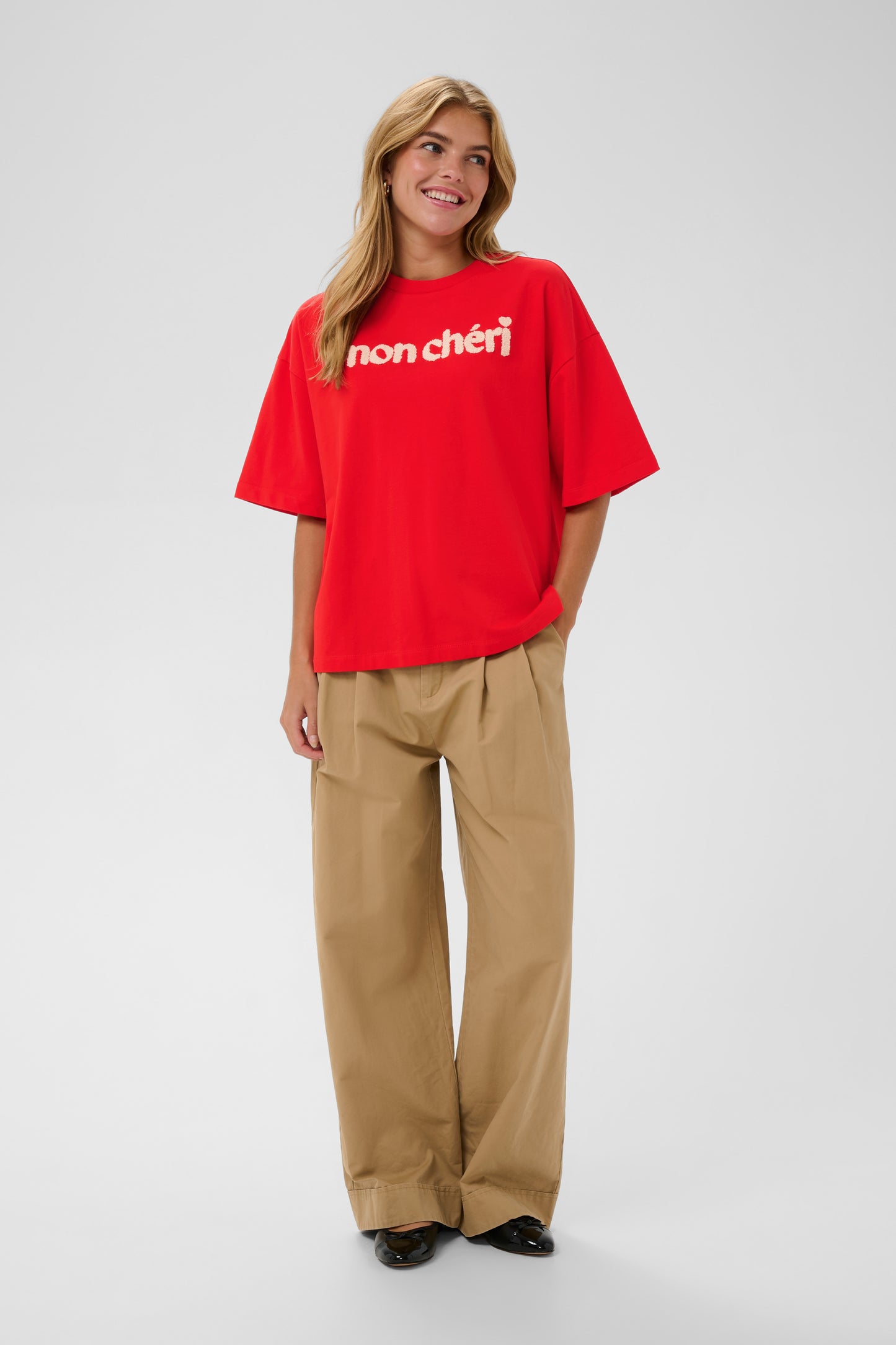 Saint Tropez Panna SS Sweatshirt - Fiery Red