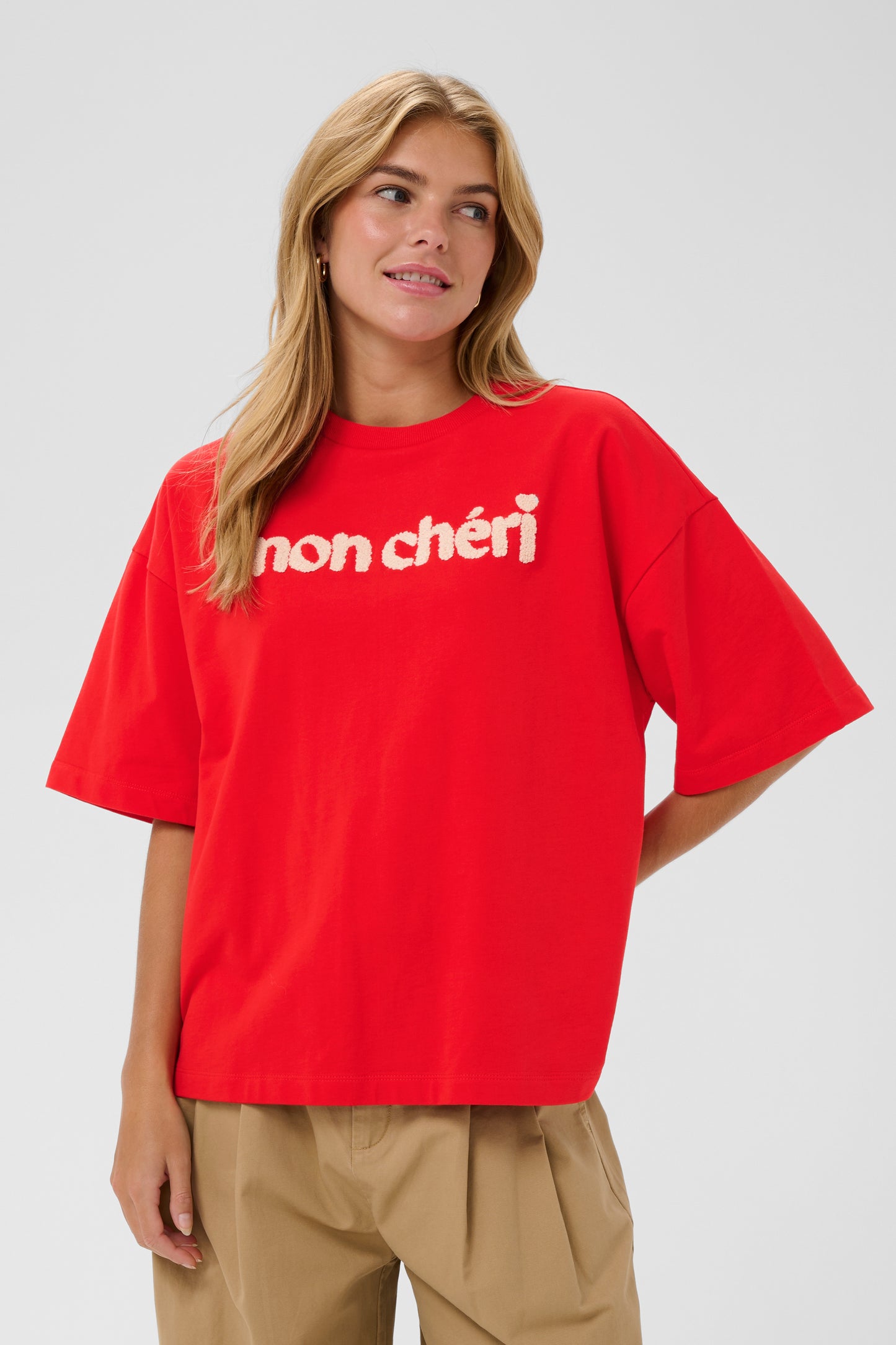 Saint Tropez Panna SS Sweatshirt - Fiery Red