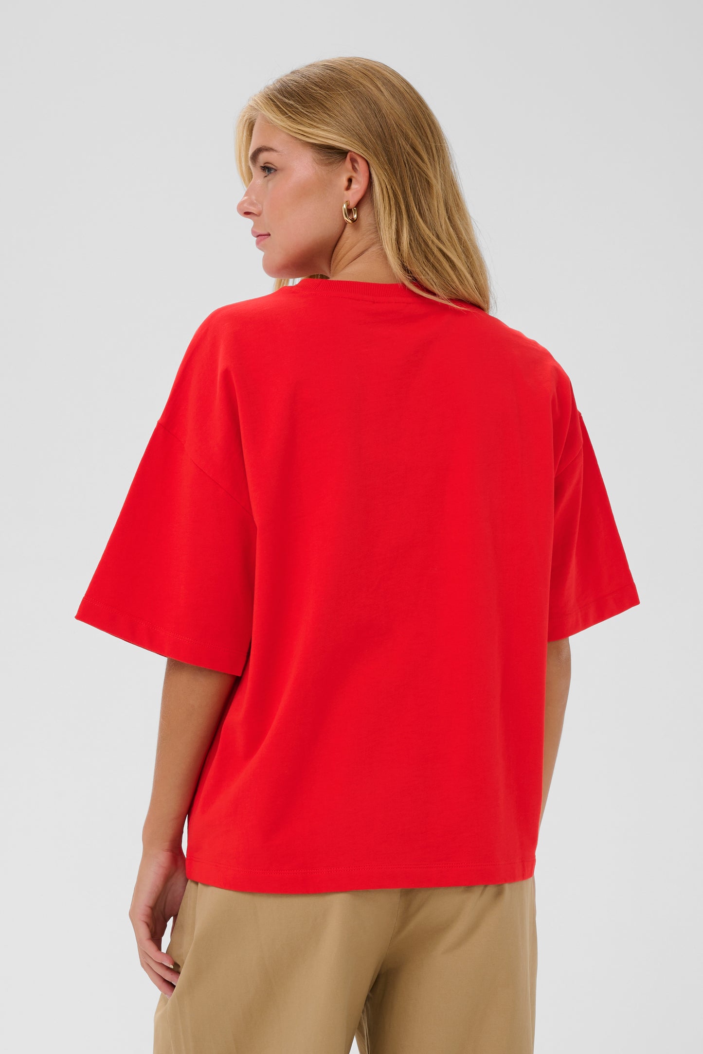 Saint Tropez Panna SS Sweatshirt - Fiery Red