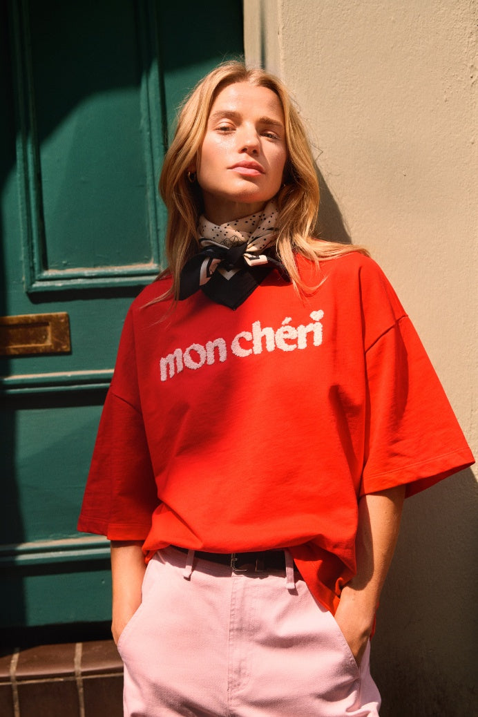 Saint Tropez Panna SS Sweatshirt - Fiery Red