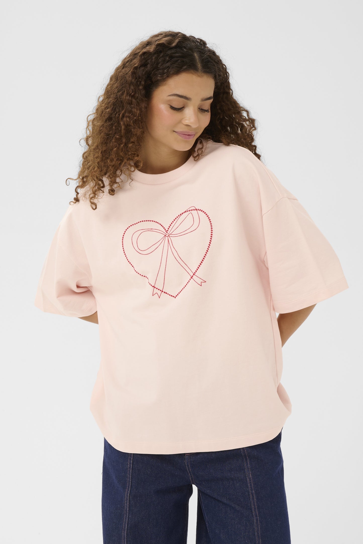 Saint Tropez Pexton SS Sweatshirt - Barely Pink