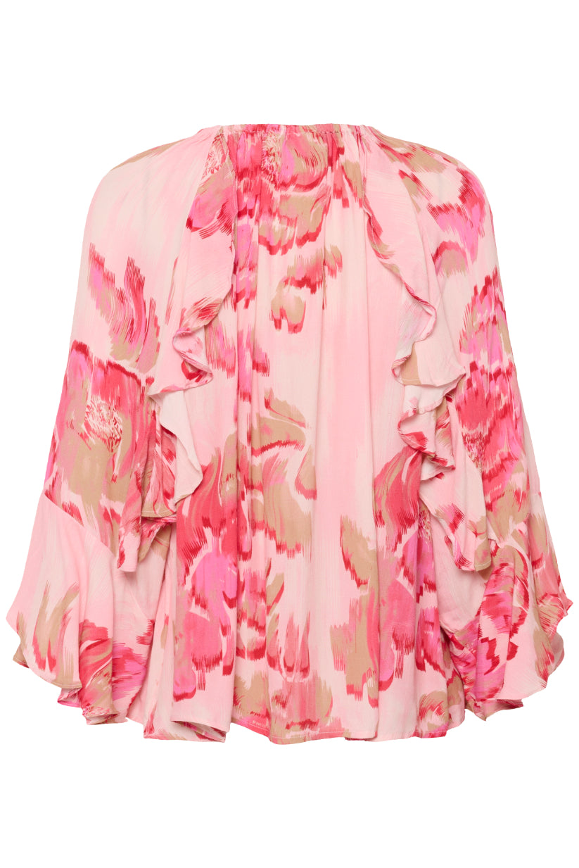 Saint Tropez Pollyana Blouse - Poppy Shaded Flower