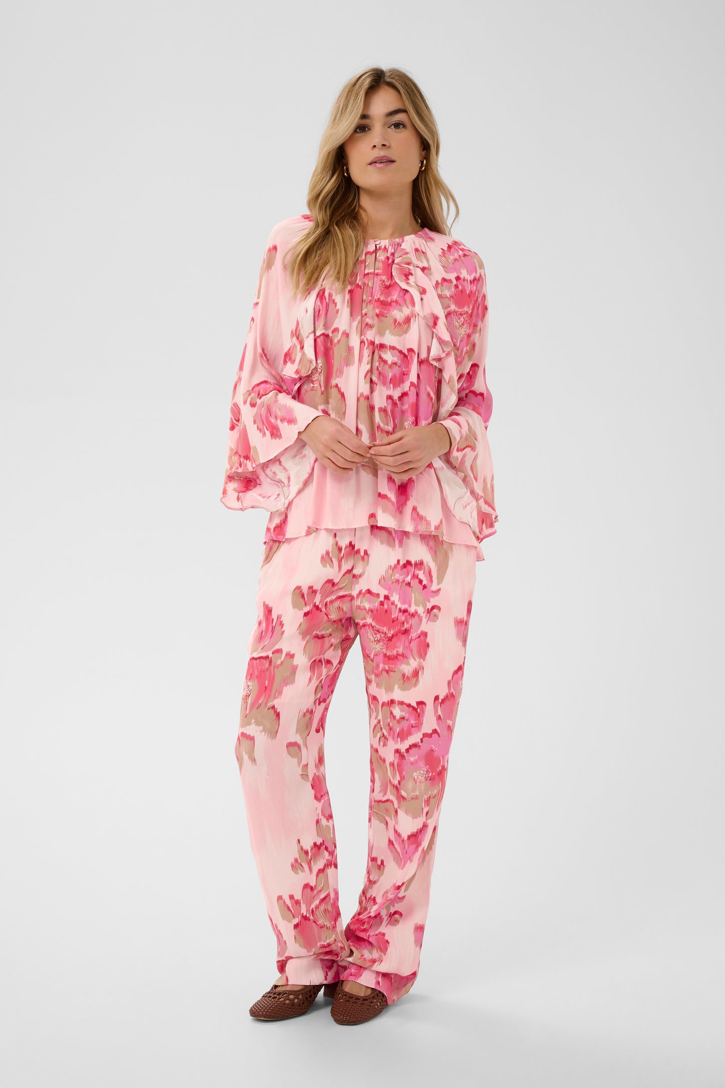 Saint Tropez Pollyana Blouse - Poppy Shaded Flower
