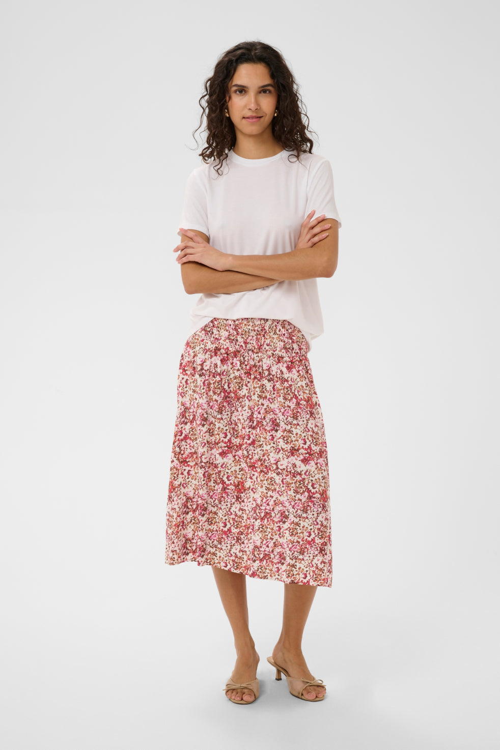 Saint Tropez Gisla Smock Skirt - Ballerina Brushed Bloom