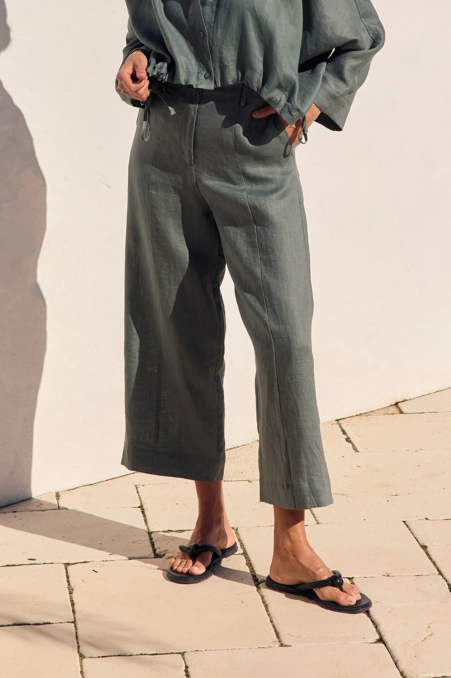 Tirelli Patch Pocket Easy Pant - Petrol