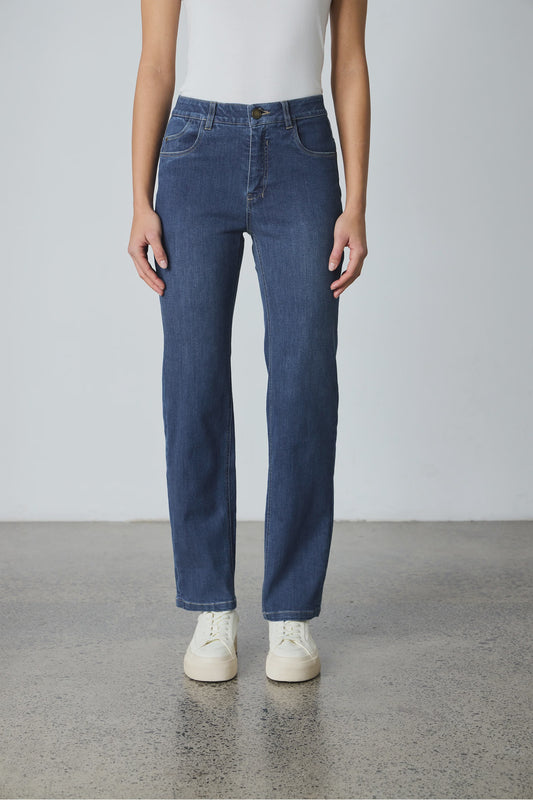 Lania The Label Legal Wide Jean - Indigo