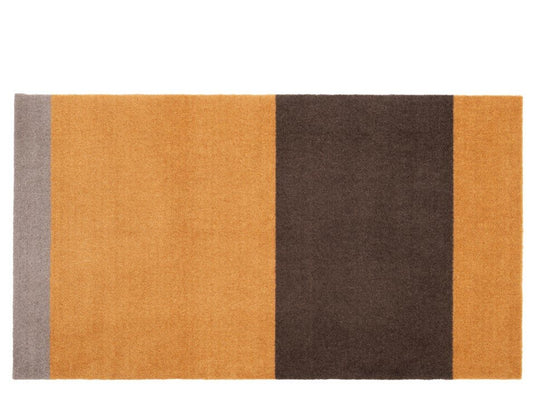 Remember Stripes Horizontal Mat 67x120cm - Dijon/Brown/Sand