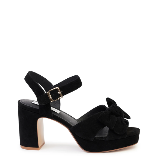 Kathryn Wilson Zsa Zsa Heel - Black Suede Leather
