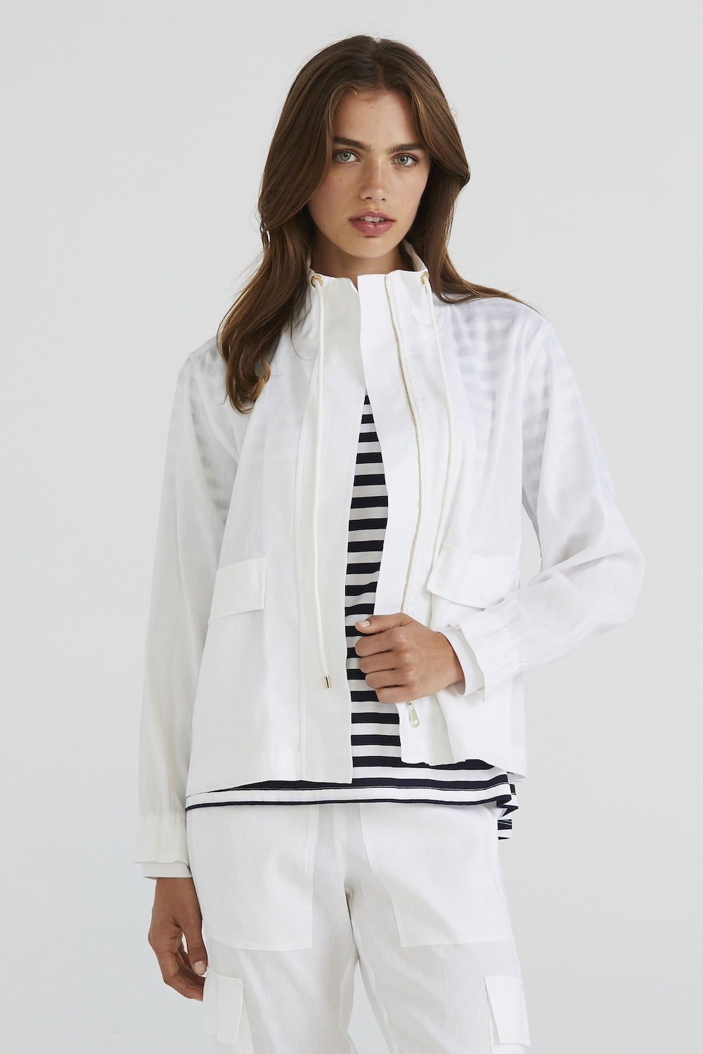 Lania The Label Harrington Jacket - White