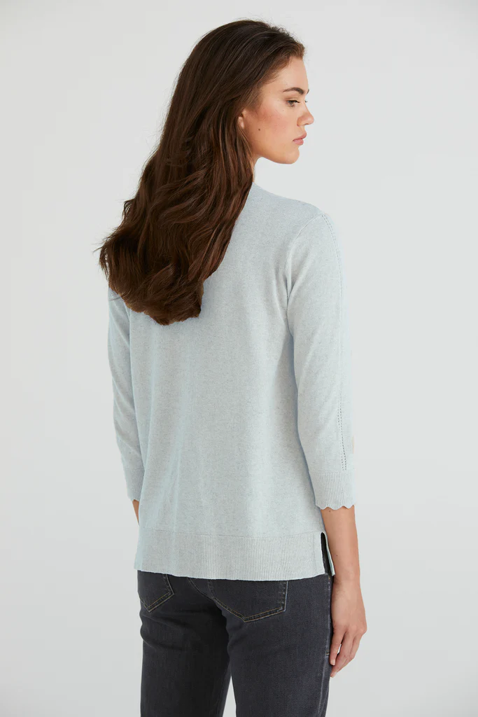 Lania The Label Shell Cardi - Sea Mist