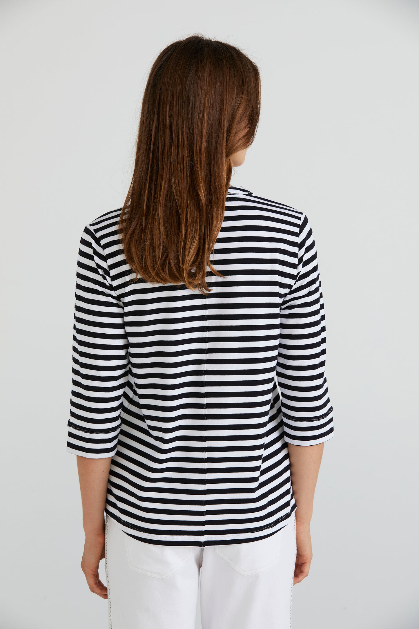 Lania The Label Sugar Top - Black/Ivory Stripe