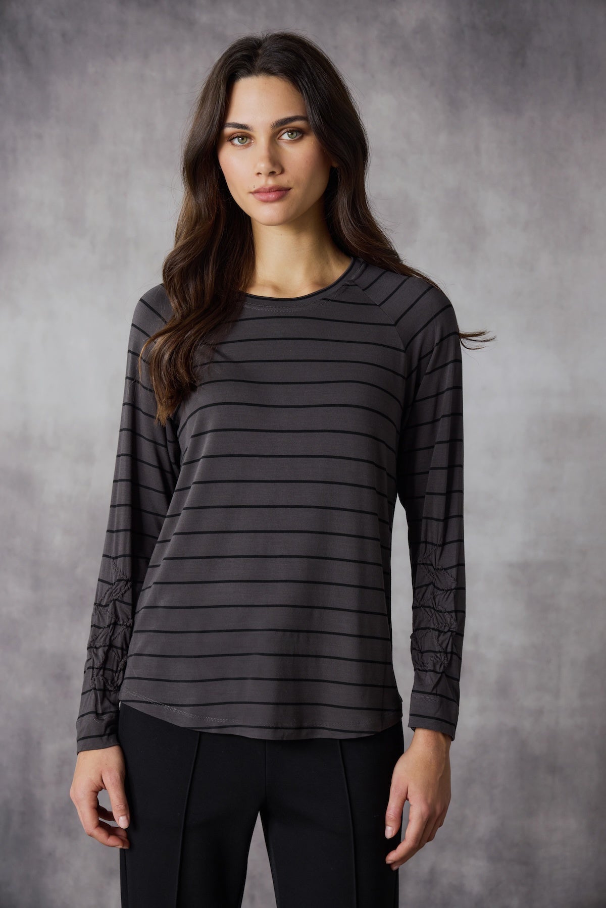 Lania The Label Astro Top - Carob/Black Stripe