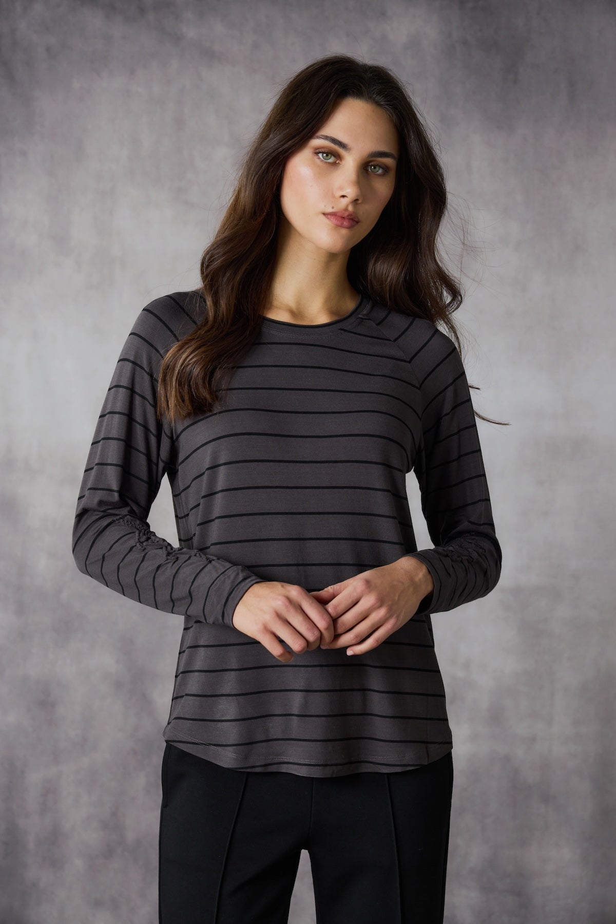 Lania The Label Astro Top - Carob/Black Stripe