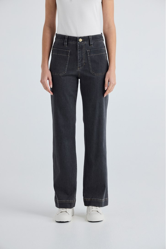 Lania the Label Chrome Jean - Charcoal
