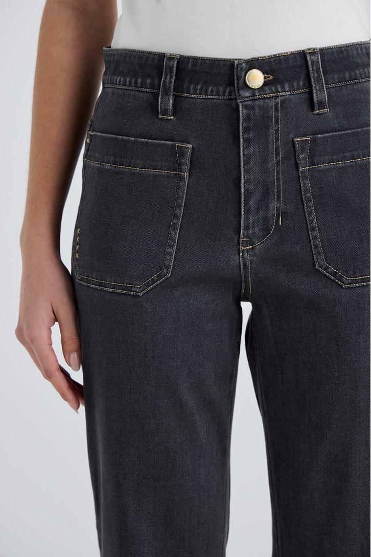 Lania the Label Chrome Jean - Charcoal