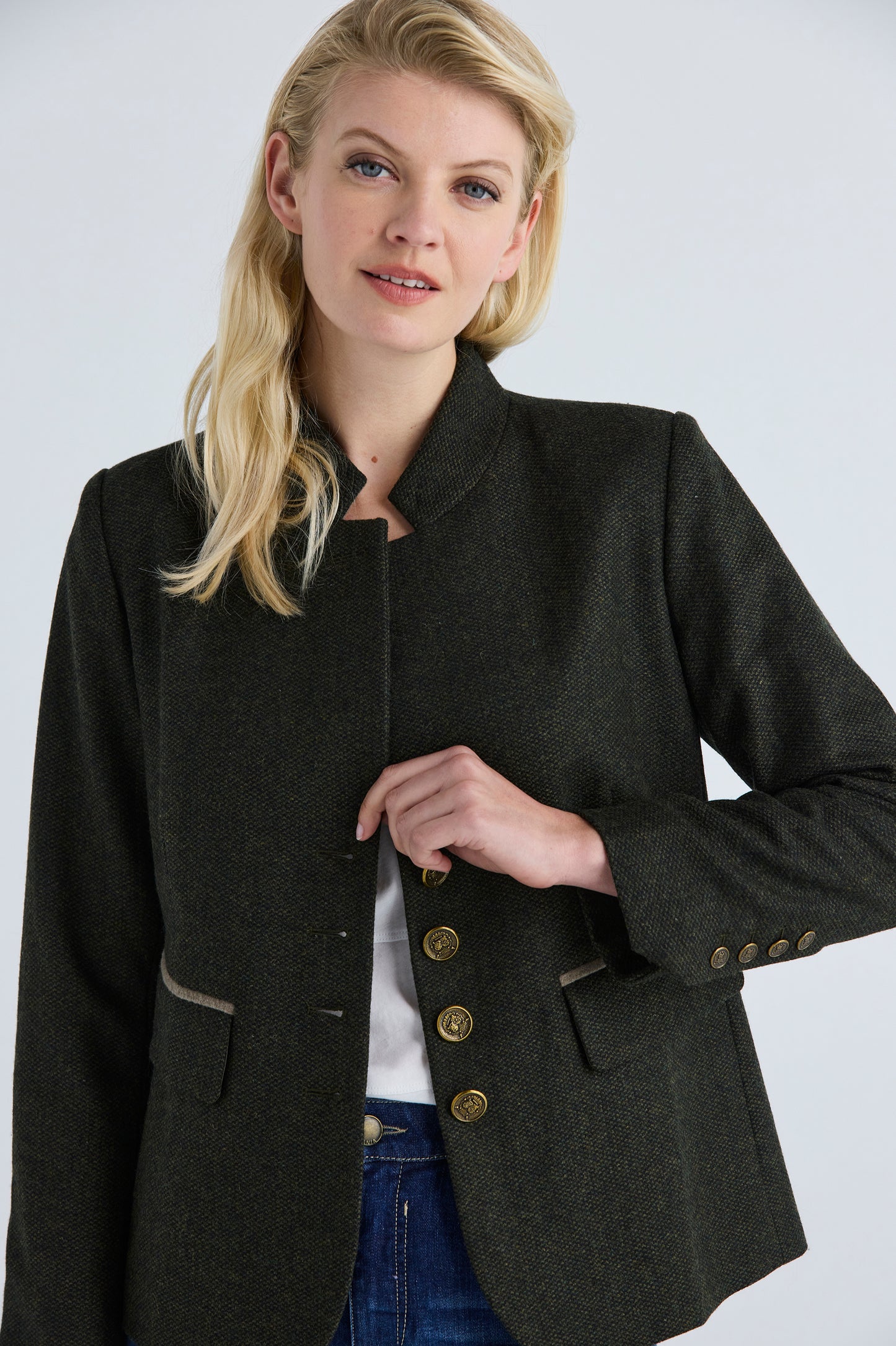 Lania the Label Saddle Jacket - Military