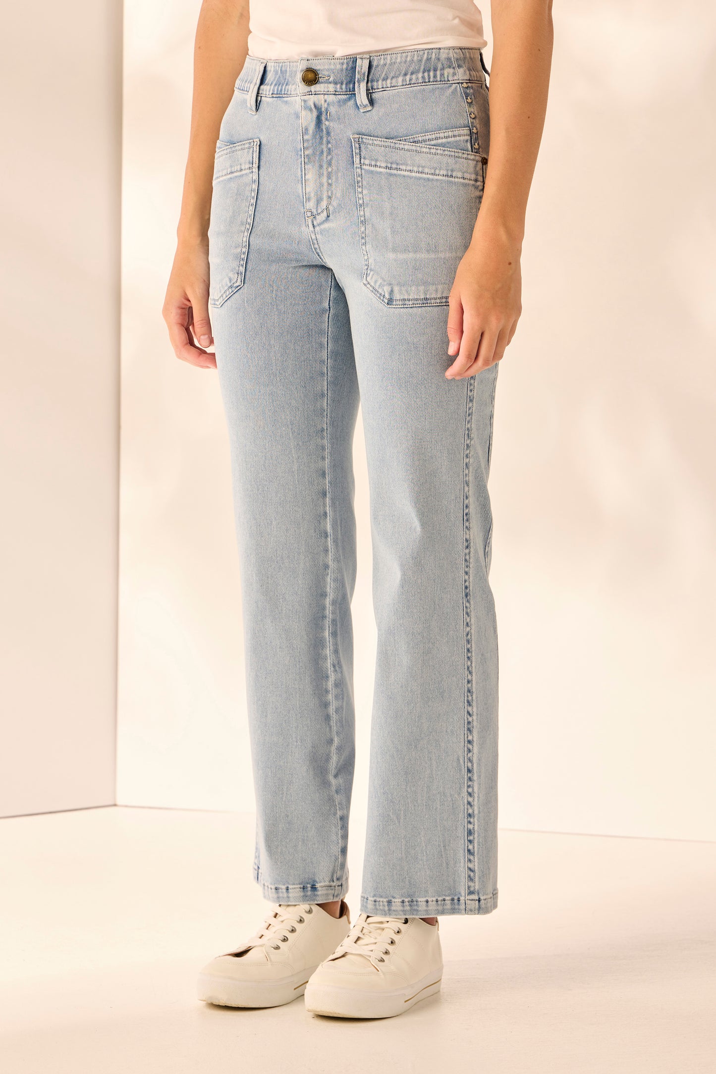 Lania The Label Abby Jean - Bleached