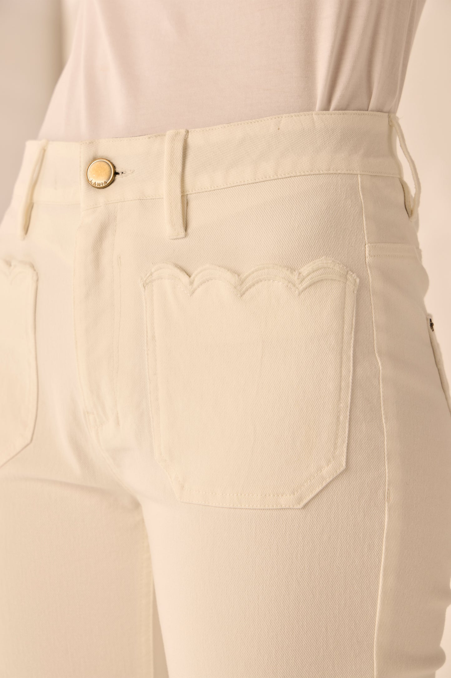 Lania The Label Chloe Jean - Ivory
