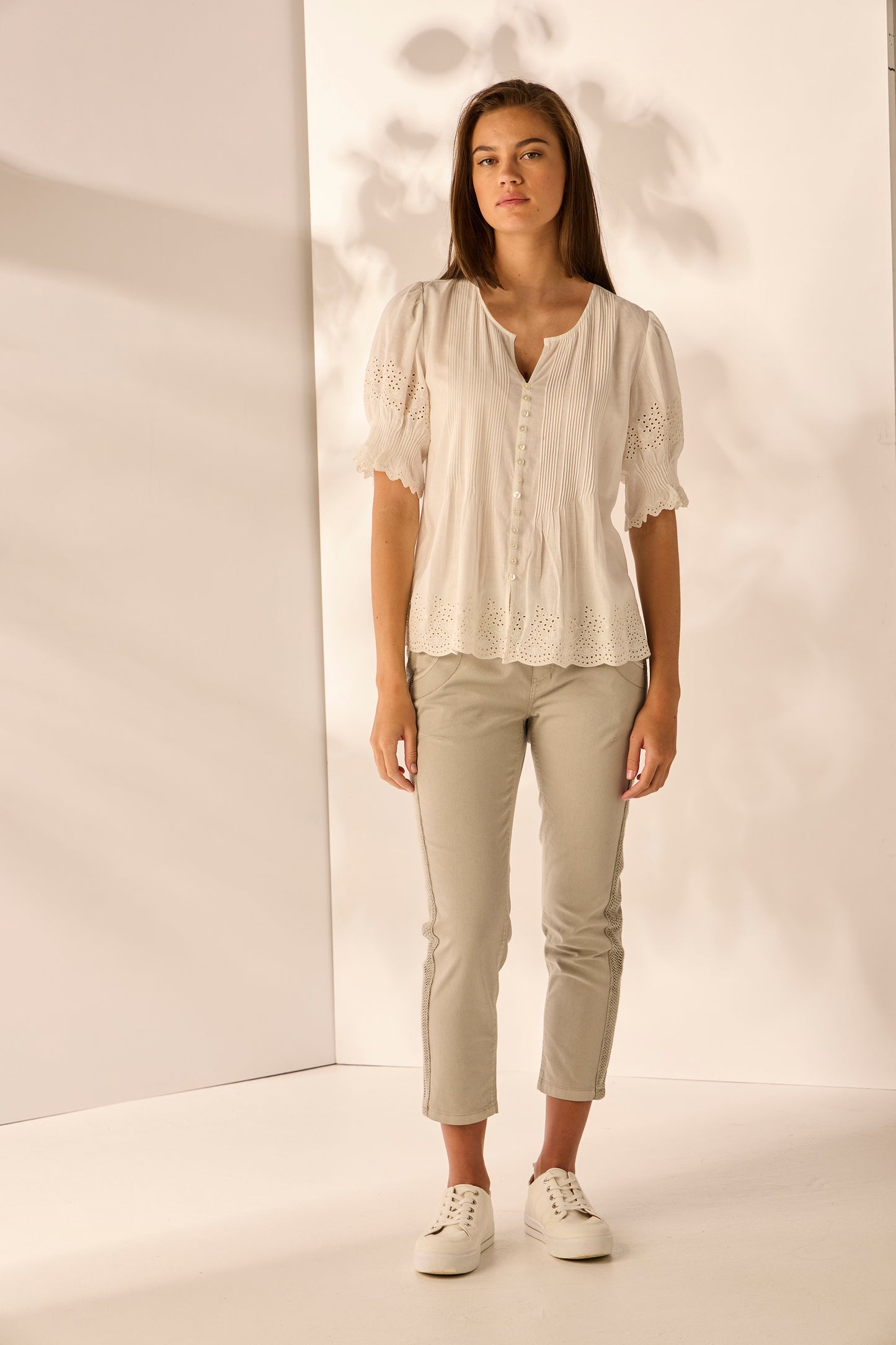 Lania The Label Clover Shirt - White