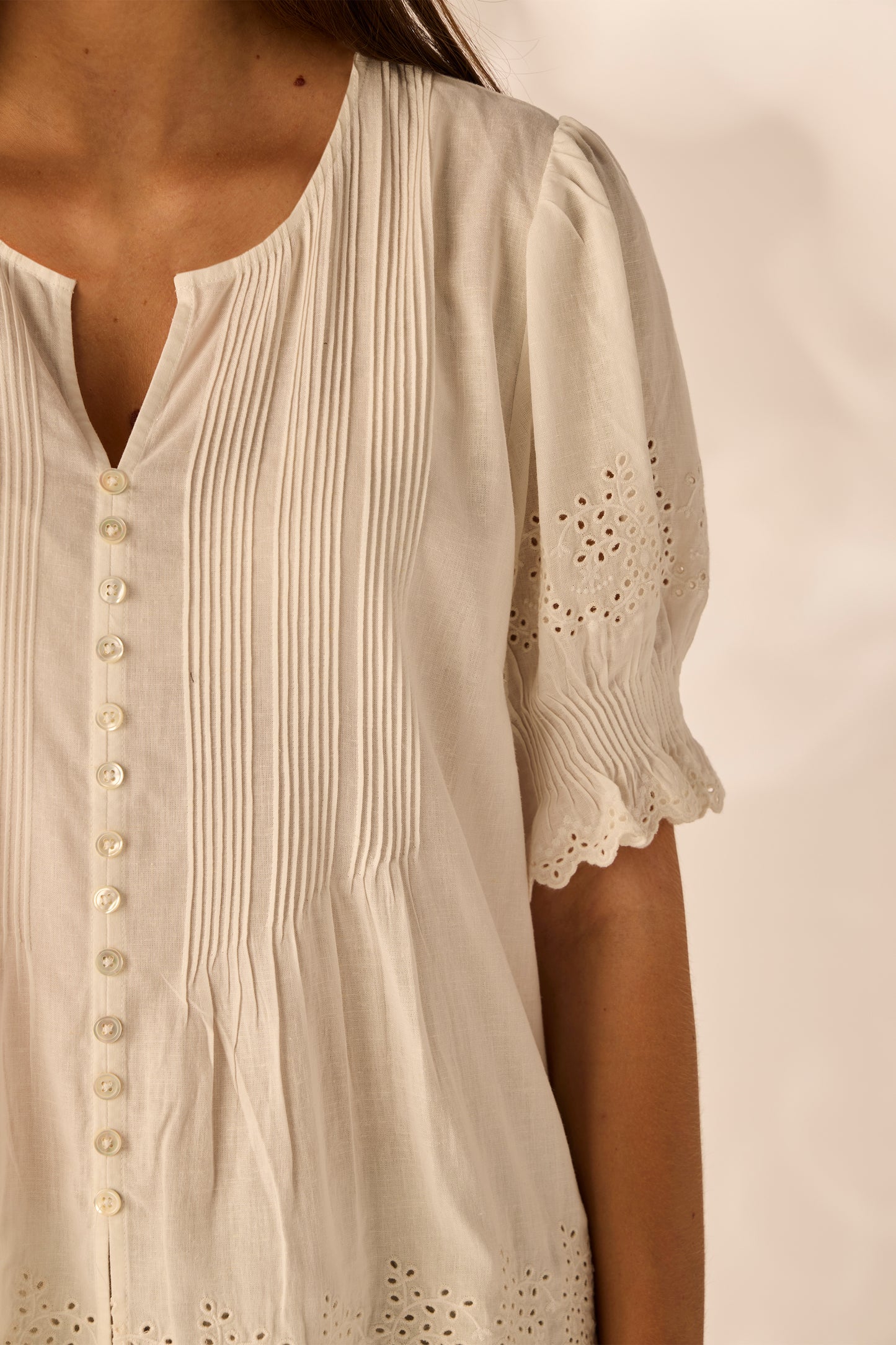Lania The Label Clover Shirt - White