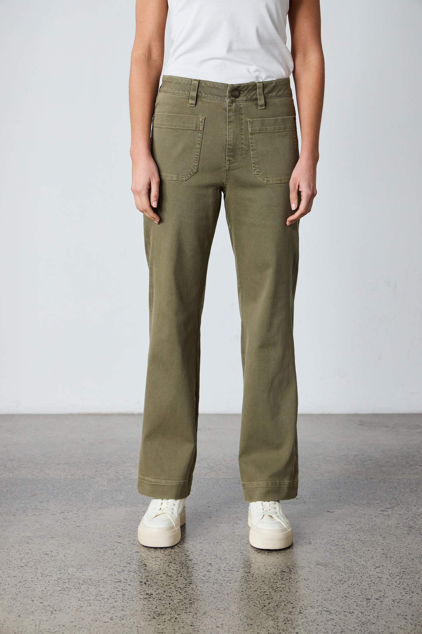 Lania The Label Chrome Jean - Olive
