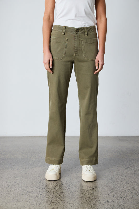 Lania The Label Chrome Jean - Olive