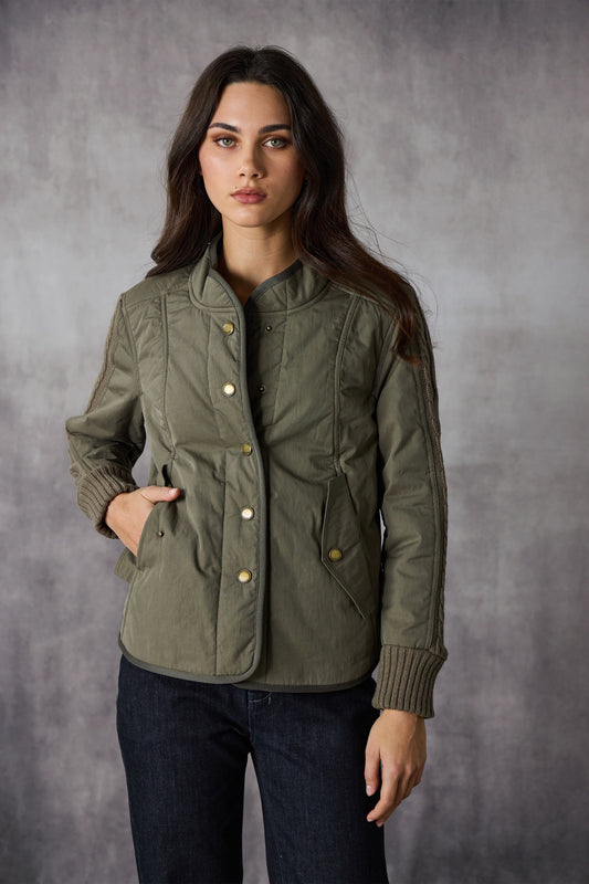 Lania The Label Cable Jacket - Khaki