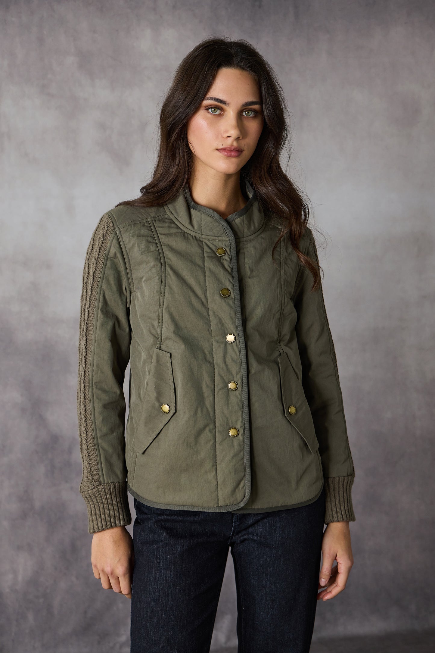 Lania The Label Cable Jacket - Khaki
