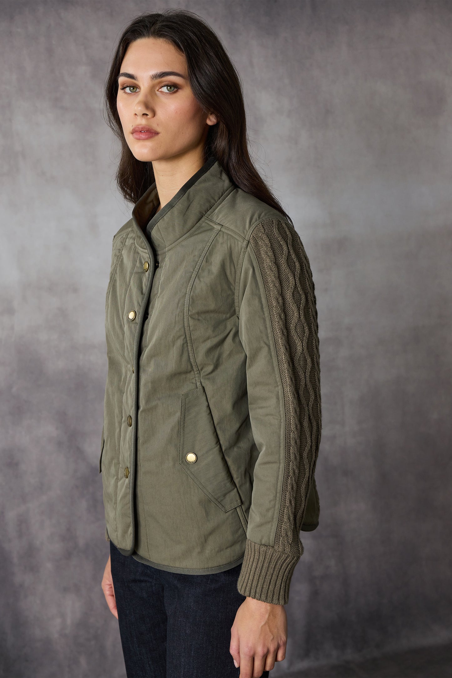 Lania The Label Cable Jacket - Khaki