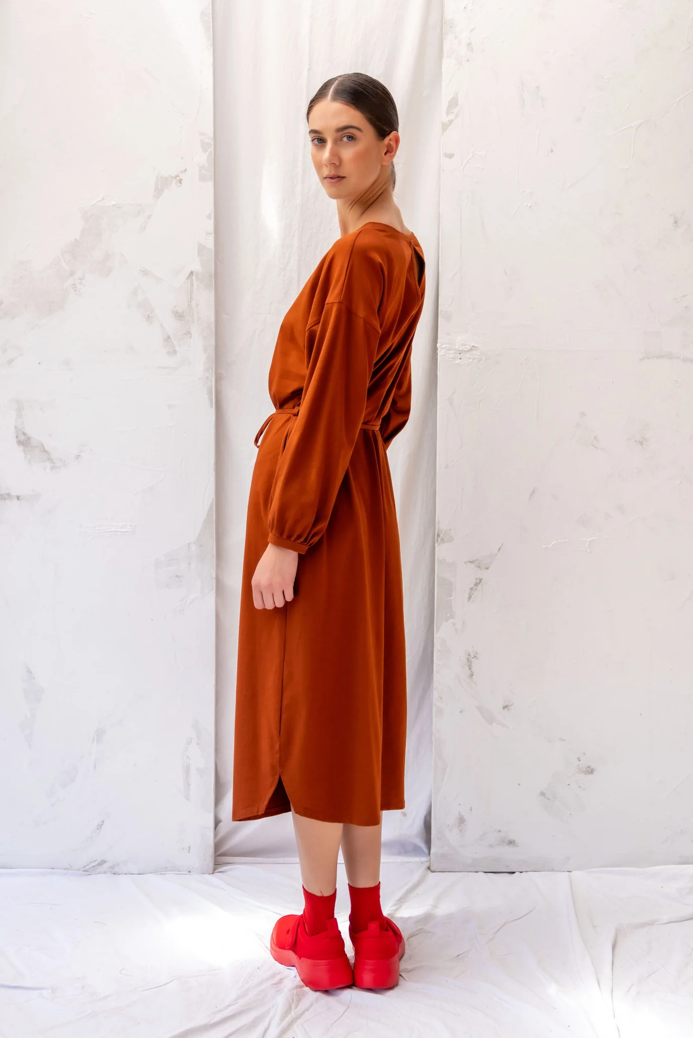 ReCreate Ahead Dress - Chestnut